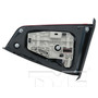Left Inner CAPA Certified Tail Light Assembly 17-5562-00-9 - back view