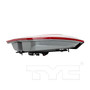 Left Inner CAPA Certified Tail Light Assembly 17-5498-00-9 - top view