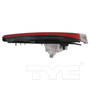 Left Inner CAPA Certified Tail Light Assembly 17-5758-00-9 - bottom view