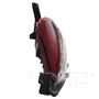 Left CAPA Certified Back Up Light Assembly 17-6034-00-9 - top view