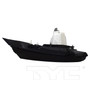 Left Inner Tail Light Assembly 17-6160-00 - top view