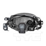 Left Fog Light Assembly 19-6048-00 - back view