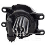 Left CAPA Certified Fog Light Assembly 19-6286-00-9 - back view