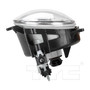 Left CAPA Certified Fog Light Assembly 19-6082-00-9 - bottom view