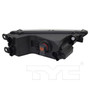 Left Fog Light Assembly 19-6216-00 - back view