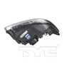 Left Headlight Assembly 20-11848-00 - bottom view