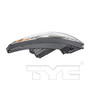Left Headlight Assembly 20-12362-00 - top view