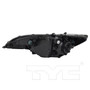 Right CAPA Certified Headlight Assembly 20-16167-00-9 - back view