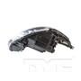 Left CAPA Certified Headlight Assembly 20-12694-00-9 - bottom view