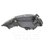 Left CAPA Certified Headlight Assembly 20-16168-00-9 - bottom view