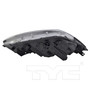 Left Headlight Assembly 20-17014-00 - bottom view