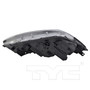 Left CAPA Certified Headlight Assembly 20-17014-90-9 - bottom view