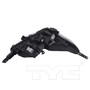 Left CAPA Certified Headlight Assembly 20-17360-00-9 - bottom view