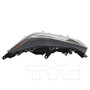 Left Headlight Assembly 20-17308-00 - top view