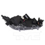 Left Headlight Assembly 20-17308-00 - bottom view