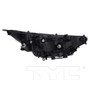 Left CAPA Certified Headlight Assembly 20-19196-00-9 - back view