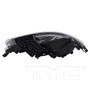 Left CAPA Certified Headlight Assembly 20-17990-00-9 - bottom view