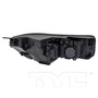 Left CAPA Certified Headlight Assembly 20-19408-00-9 - back view