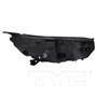 Left CAPA Certified Headlight Assembly 20-19380-00-9 - back view