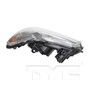 Left CAPA Certified Headlight Assembly 20-6174-01-9 - top view