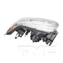Left Headlight Assembly 20-6050-00 - top view