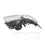 Left CAPA Certified Headlight Assembly 20-6050-00-9 - bottom view