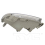 Right CAPA Certified Headlight Assembly 20-6405-01-9 - bottom view