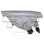 CAPA Certified Headlight Assembly 20-6440-00-9 - bottom view
