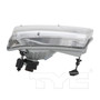 Left CAPA Certified Headlight Assembly 20-6014-00-9 - top view