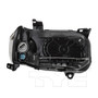 Left CAPA Certified Headlight Assembly 20-6634-00-9 - back view
