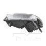 Left CAPA Certified Headlight Assembly 20-6666-01-9 - bottom view