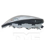 Left CAPA Certified Headlight Assembly 20-6924-00-9 - top view