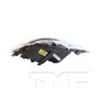 CAPA Certified Headlight Assembly 20-9281-00-9 - bottom view