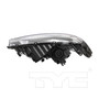 Left CAPA Certified Headlight Assembly 20-9188-00-9 - bottom view