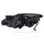 Right CAPA Certified Headlight Assembly 20-9233-01-9 - back view