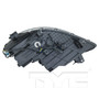 Right CAPA Certified Headlight Assembly 20-9233-01-9 - bottom view