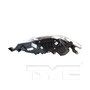 Left CAPA Certified Headlight Assembly 20-9494-00-9 - bottom view
