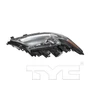 Right Headlight Assembly 20-9385-01 - top view