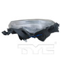 Left CAPA Certified Headlight Assembly 20-9512-01-9 - bottom view