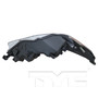 Left CAPA Certified Headlight Assembly 20-9544-00-9 - bottom view
