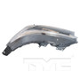 Left CAPA Certified Headlight Assembly 20-9622-00-9 - top view