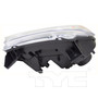Left CAPA Certified Headlight Assembly 20-9546-70-9 - bottom view