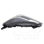 Left CAPA Certified Headlight Assembly 20-9634-01-9 - top view