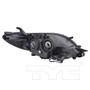 Left CAPA Certified Headlight Assembly 20-9628-80-9 - back view