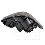 Left CAPA Certified Headlight Assembly 20-9534-00-9 - bottom view