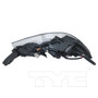 Left CAPA Certified Headlight Assembly 20-9594-00-9 - bottom view