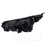 Right CAPA Certified Headlight Assembly 20-9657-91-9 - back view