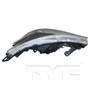 Left Headlight Assembly 20-9664-00 - top view