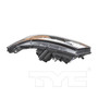 Left Headlight Assembly 20-9490-00 - top view