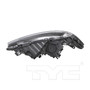Left Headlight Assembly 20-9490-00 - bottom view